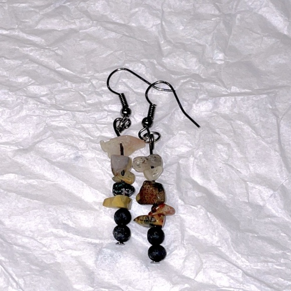 Hanging earrings
